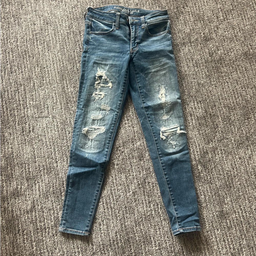 American Eagle Super Stretch Distressed Jeans - Size 2